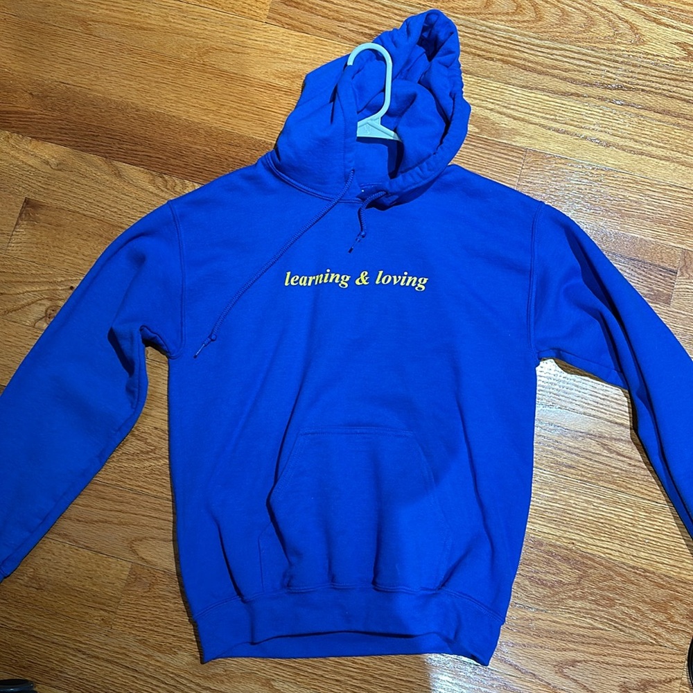 COIN band blue hoodie size small